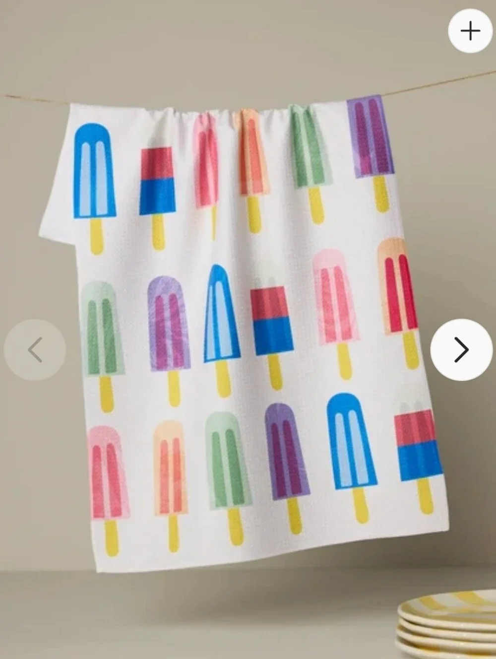 GeometryPoppy Popsicles Tea Towel- NWT